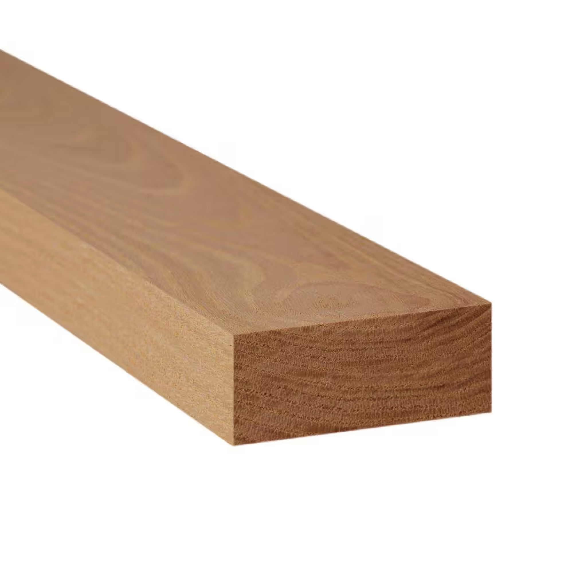 2 Inch x 4 Inch x 8 Foot Western Red Cedar Rough Rail for Wood Fence Systems