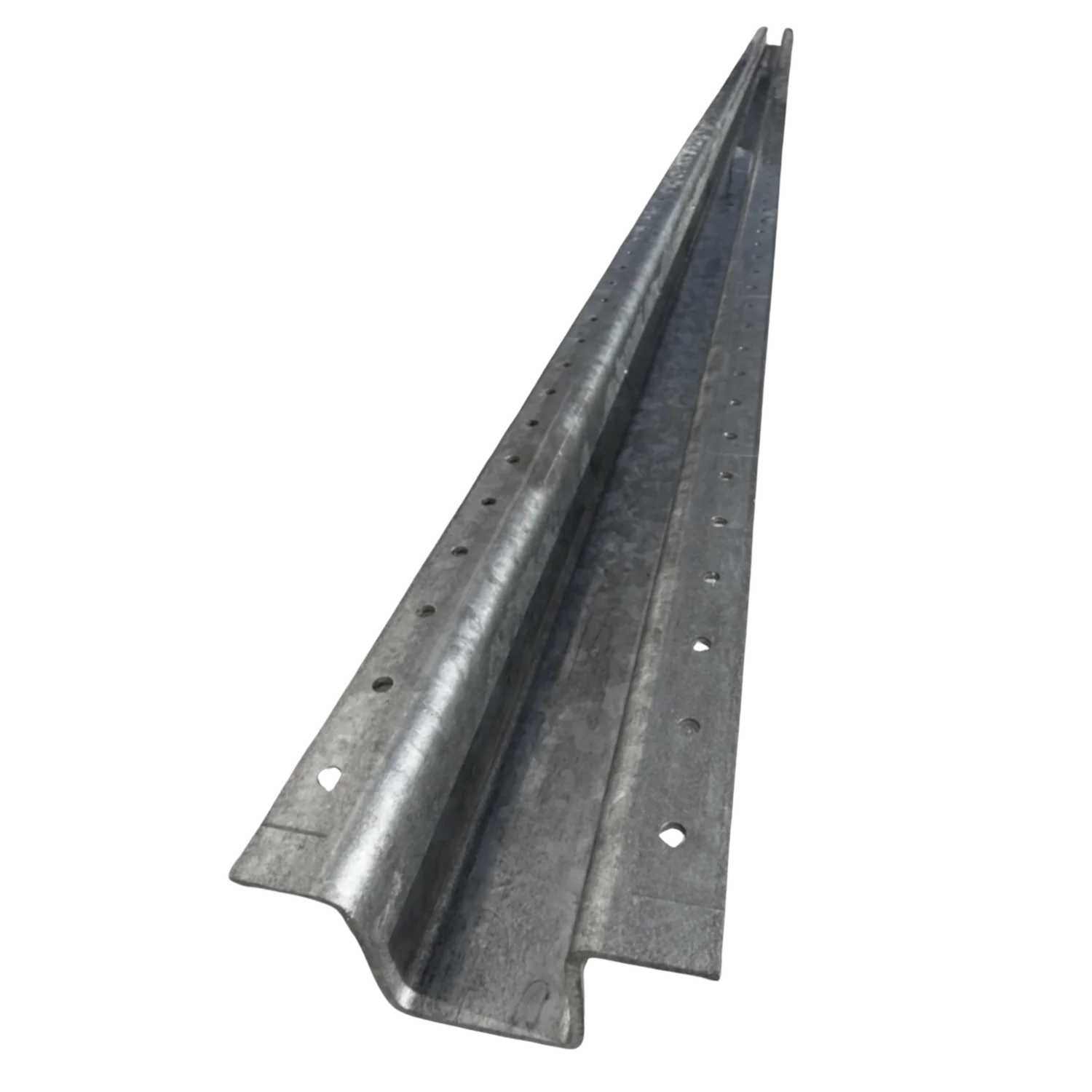 8 Foot Galvanized Steel Line Post for Vinyl Fence Systems