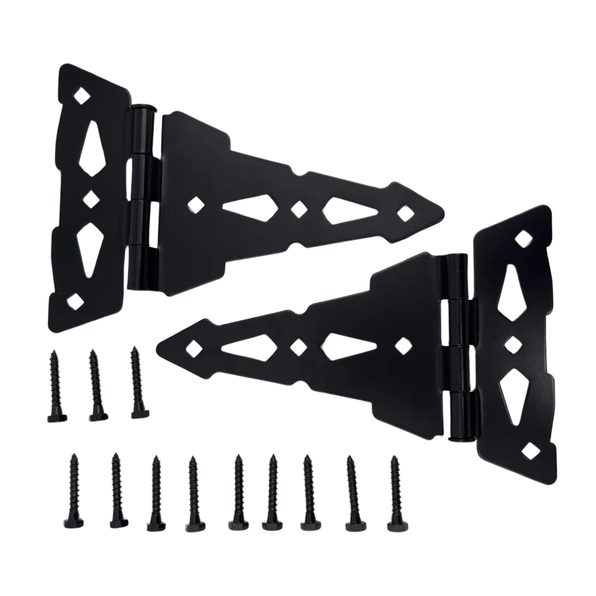 8 Inch Black Vinyl Gate T-Hinge for Contemporary Fencing Systems