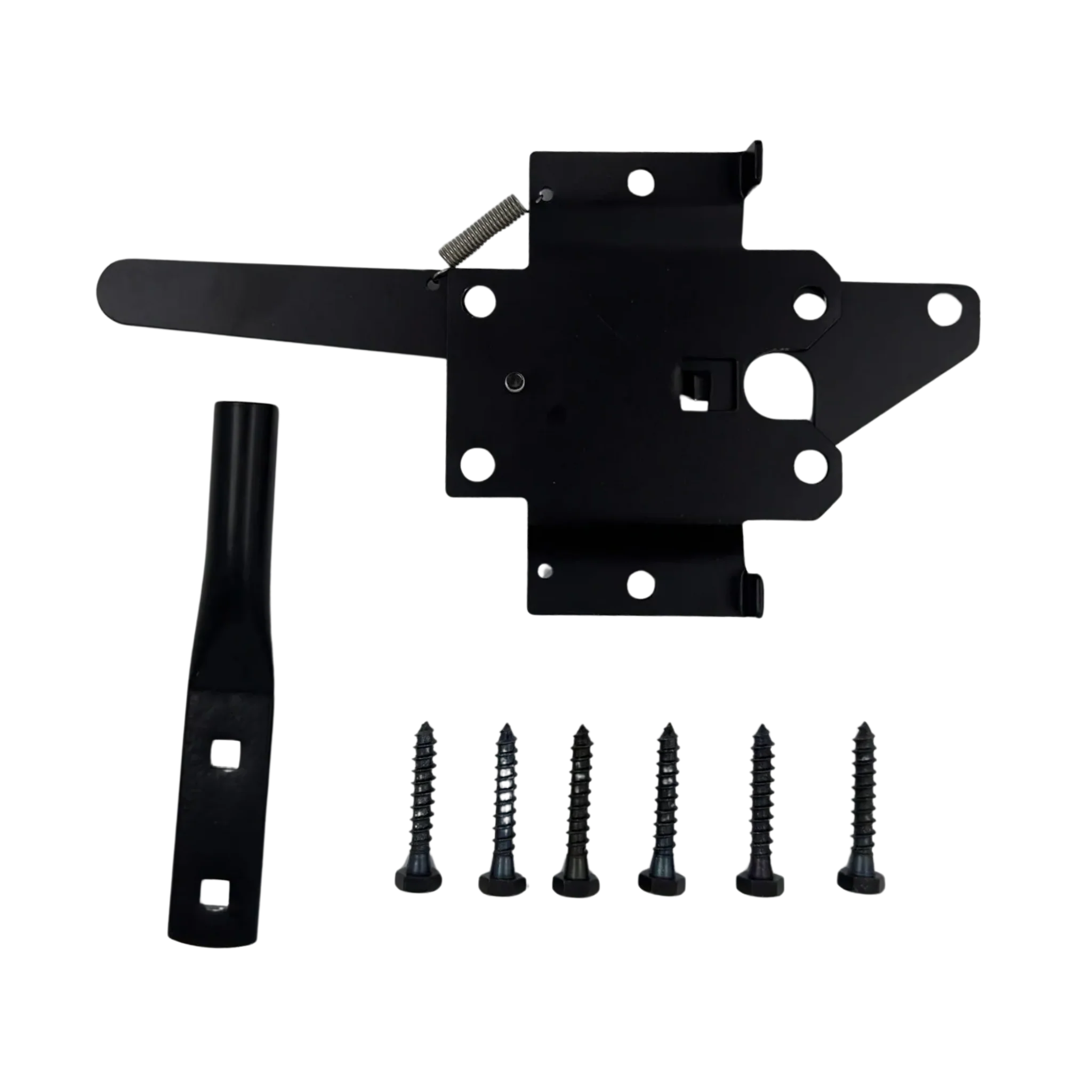 Black Vinyl Fence Gate Post Latch for Secure Gate Closure