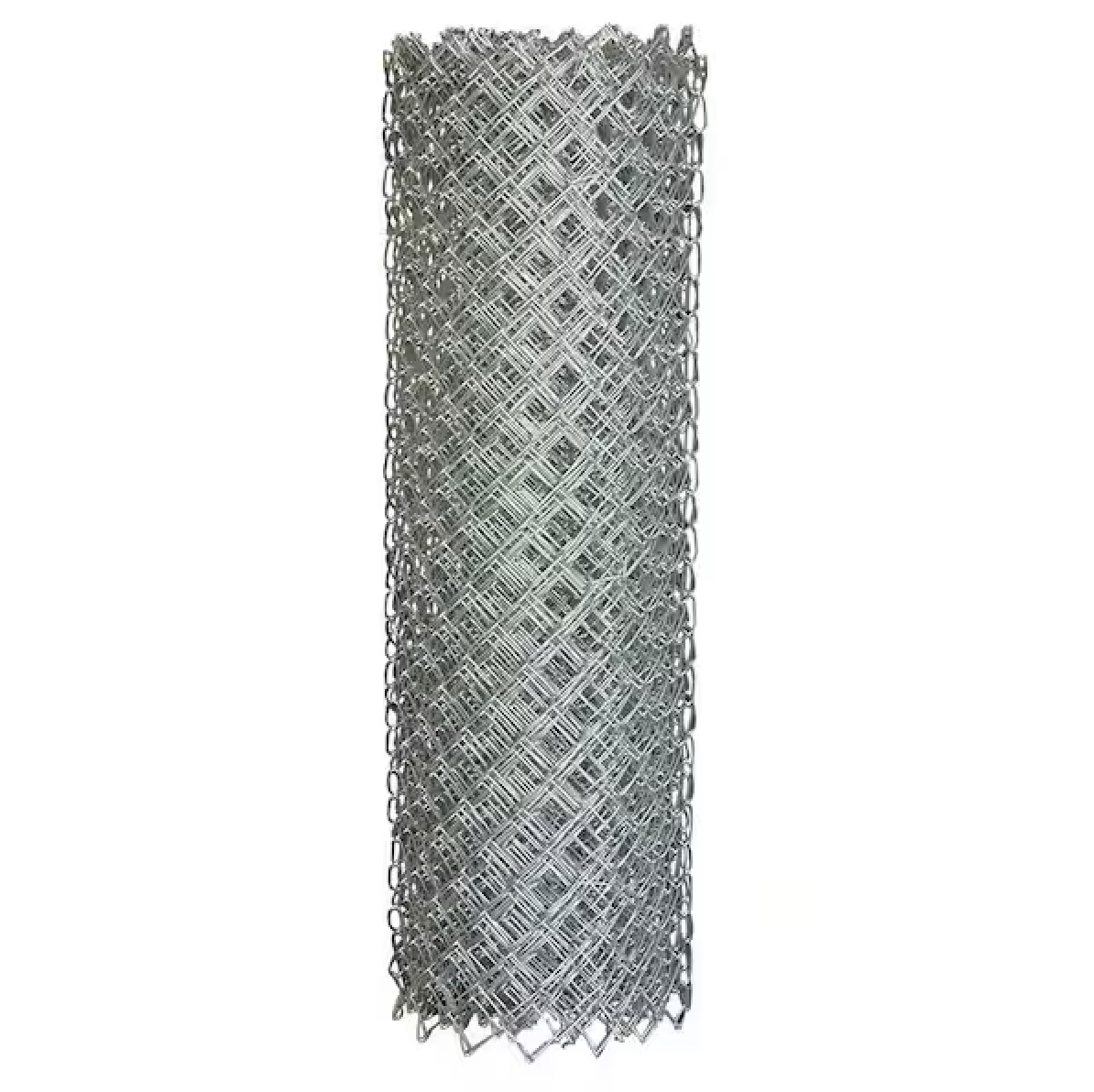 8 Foot x 50 Foot Galvanized Chain Link Fence Fabric, 2 Inch Diamond, 11 Gauge, Knuckle-Knuckle