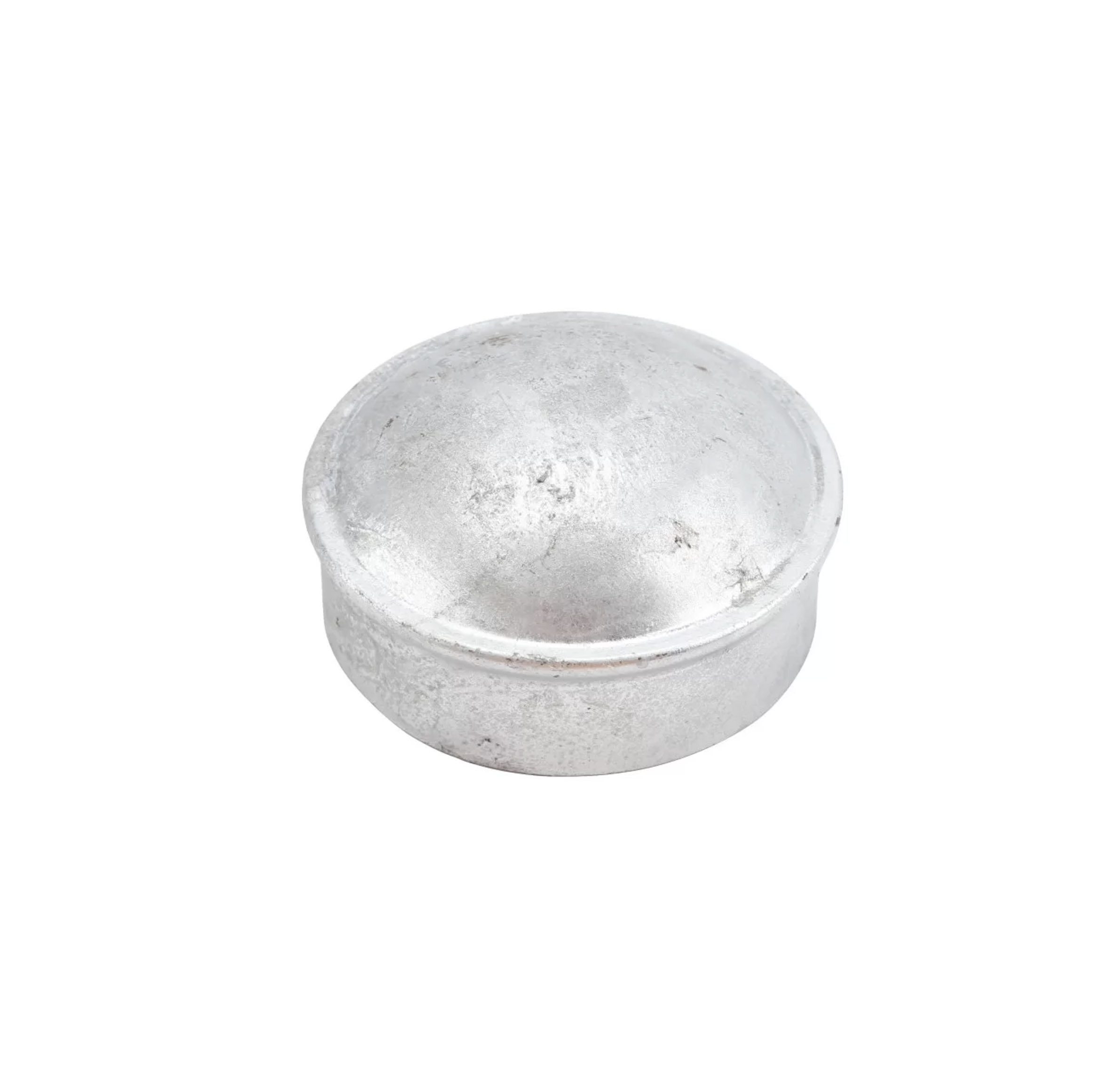 Galvanized Dome Post Cap for 4 1/2 Inch Chain Link Fence Posts