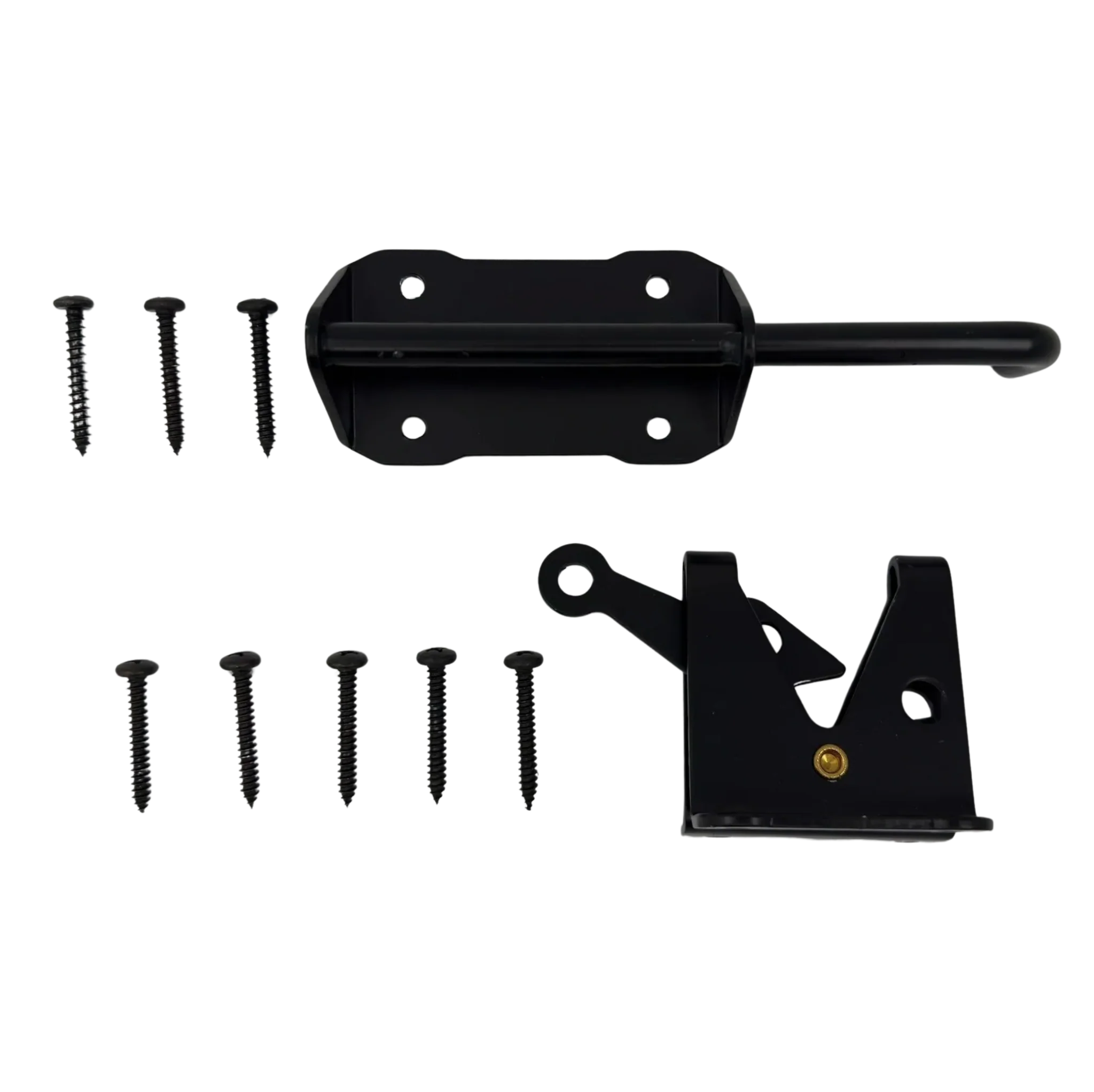 Heavy Duty Black Gravity Gate Latch for Vinyl Fence Systems