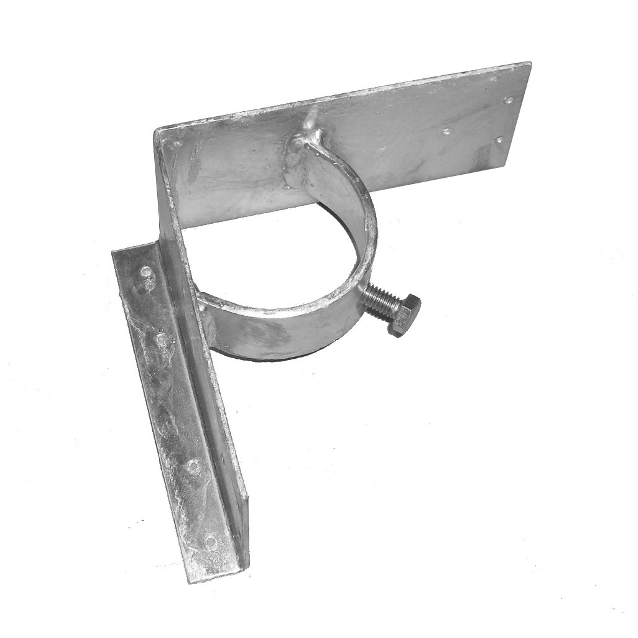 Galvanized Wood Fence Corner Bracket for 2 3/8 Inch Post – Heavy-Duty Adapter for Wood Rail Connections
