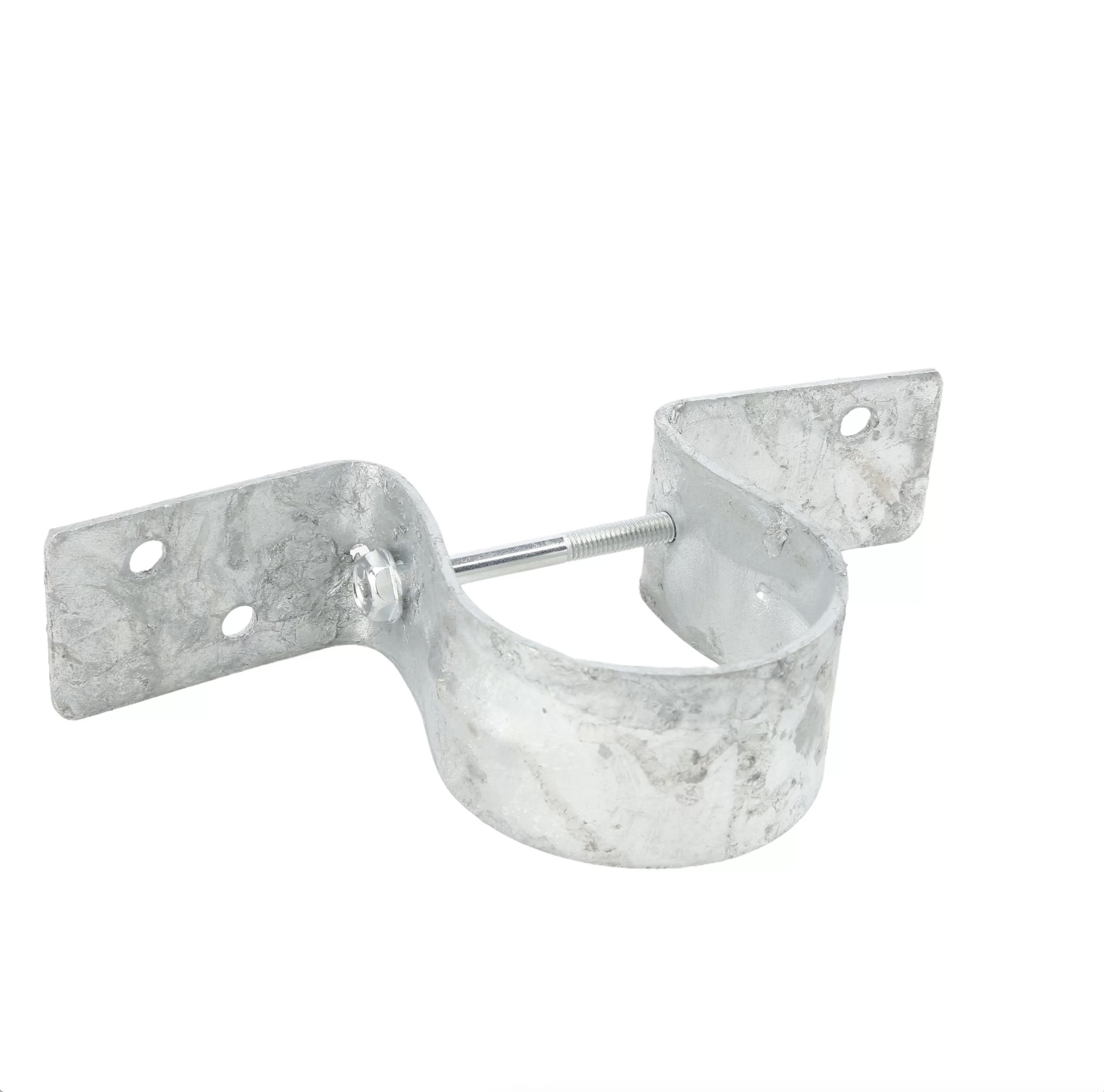 Galvanized Wood Fence Rail Adapter for 2 3/8 Inch Steel Line Post