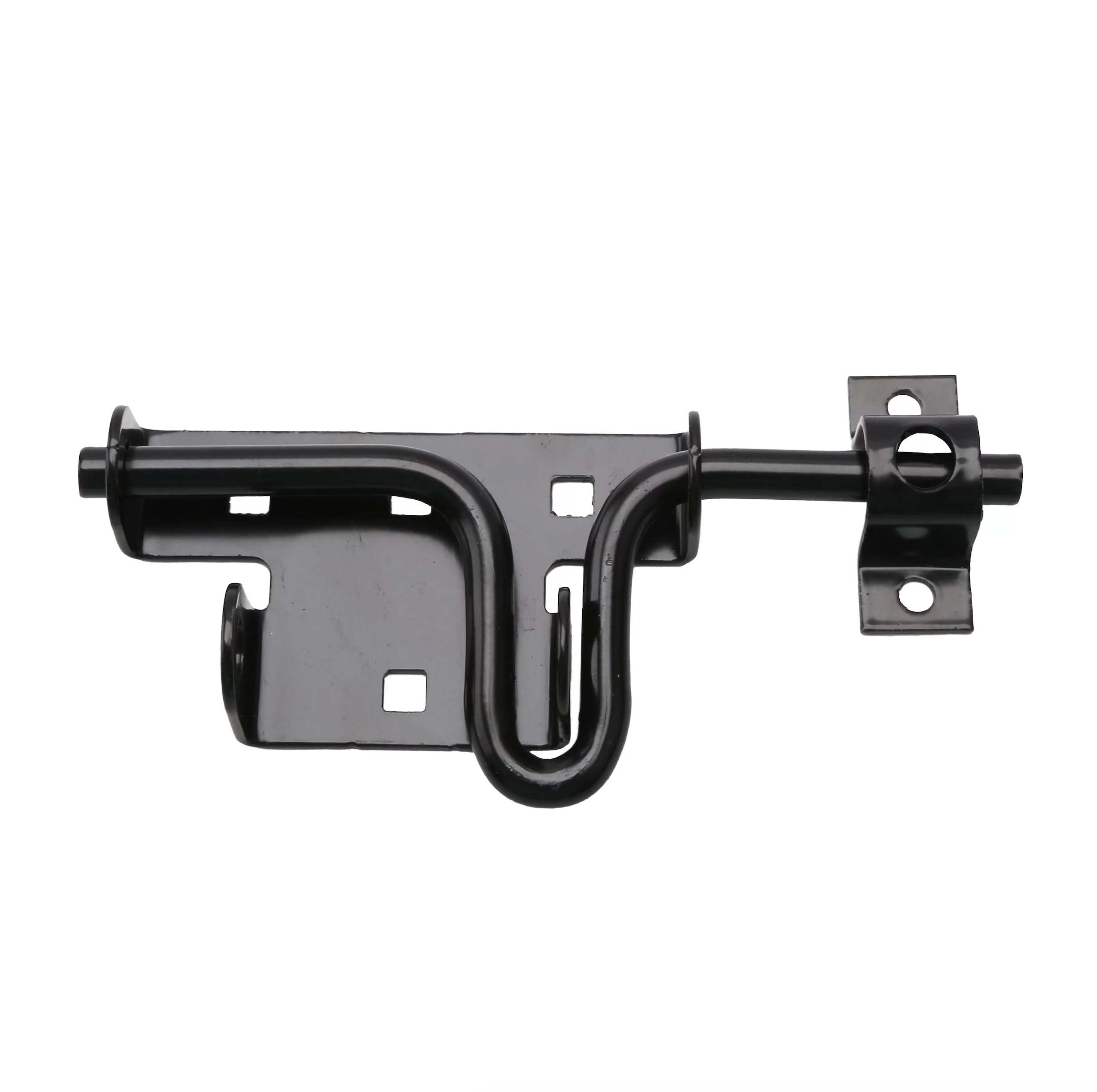 Black Slide Bolt Latch for Wood Fence Gates – Heavy-Duty Gate Hardware for Secure Closure